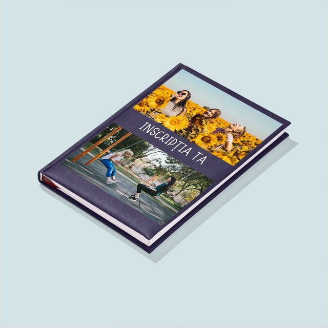 Colaj De Fotografii: 2 Fotografii Cu Inscripție - Carte Pentru Notițe Cu Fotografie