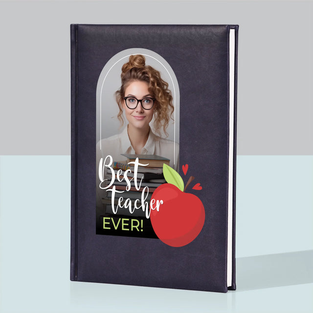 Fotografie Si Semnătură: Cel Mai Bun Învățător Din Lume - Carte Pentru Notițe Cu Fotografie