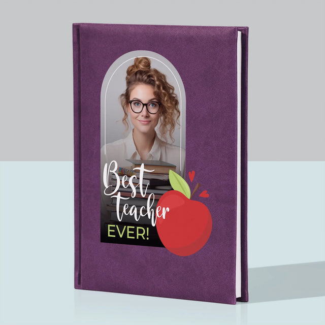 Fotografie Si Semnătură: Cel Mai Bun Învățător Din Lume - Carte Pentru Notițe Cu Fotografie