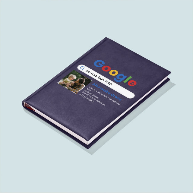 Fotografie Si Semnătură: Cel Mai Bun Tată Rezultat Google - Carte Pentru Notițe Cu Fotografie