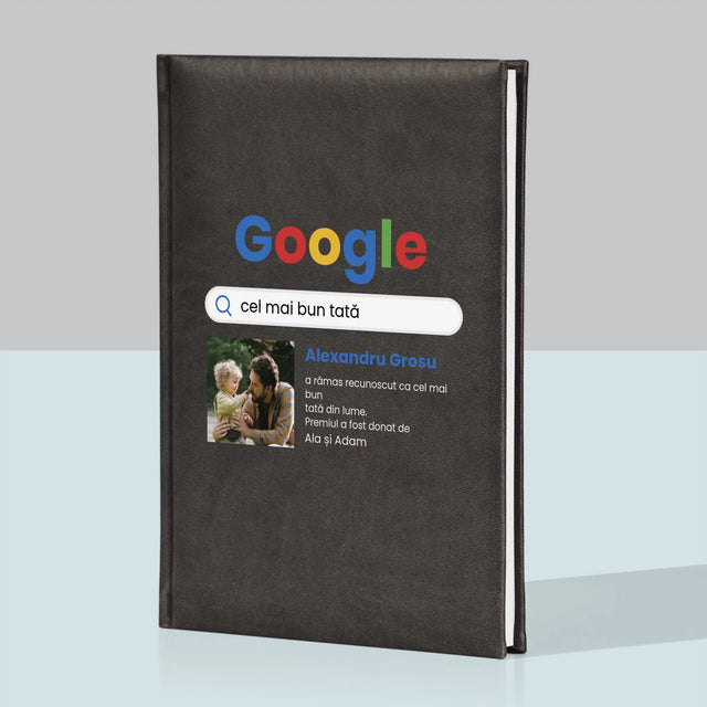 Fotografie Si Semnătură: Cel Mai Bun Tată Rezultat Google - Carte Pentru Notițe Cu Fotografie