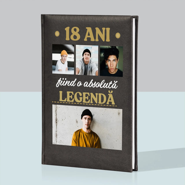 Colaj De Fotografii: 18 Ani Fiind O Legendă - Carte Pentru Notițe Cu Fotografie