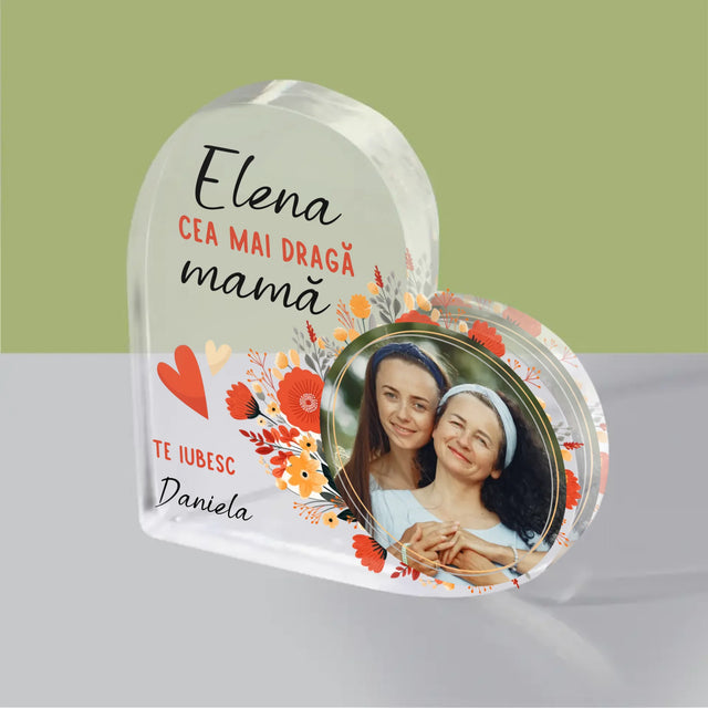 Fotografie Si Semnătură: Ce Mai Dragă Mamă - Bloc Acrilic