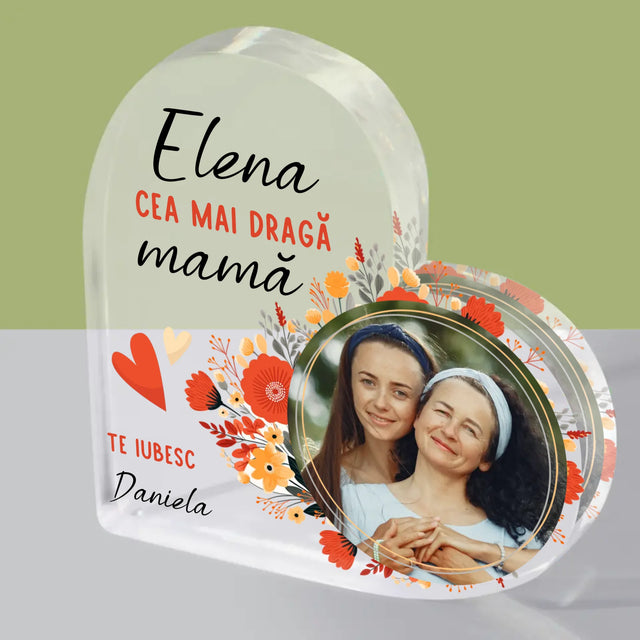 Fotografie Si Semnătură: Ce Mai Dragă Mamă - Bloc Acrilic