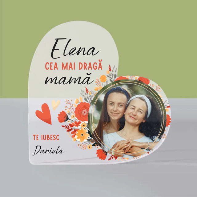 Fotografie Si Semnătură: Ce Mai Dragă Mamă - Bloc Acrilic