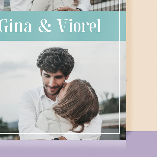 Colaj De Fotografii: Cuplu Nume - Poster