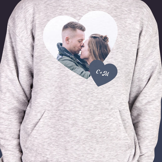 Colaj De Fotografii: Inițiale Inimă - Hanorac Cu Glugă Pentru Bărbați