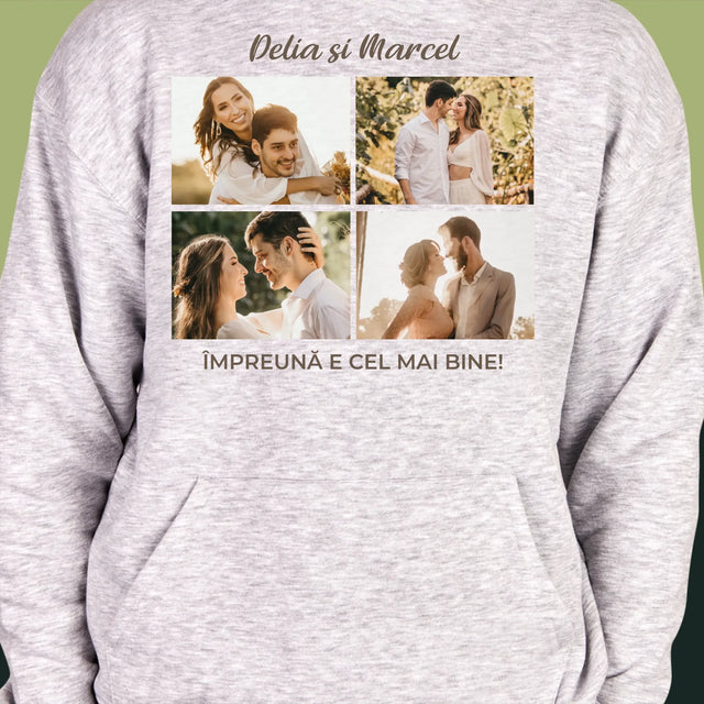 Colaj De Fotografii: Împreună E Cel Mai Bine, Colaj Din Fotografii - Hanorac Cu Glugă Pentru Bărbați