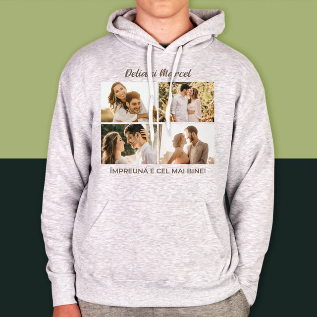 Colaj De Fotografii: Împreună E Cel Mai Bine, Colaj Din Fotografii - Hanorac Cu Glugă Pentru Bărbați