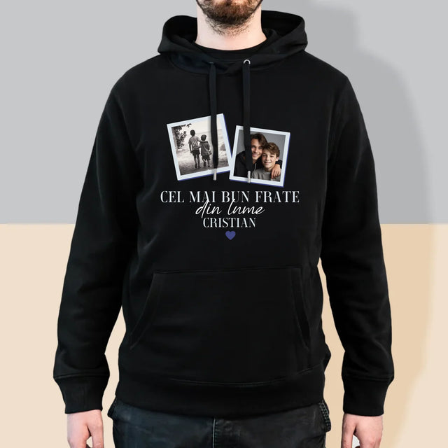 Colaj De Fotografii: Cel Mai Bun Frate Din Lume - Hanorac Cu Glugă Pentru Bărbați