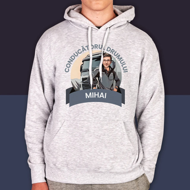 Personajul Tău: Conducătorul Drumului - Hanorac Cu Glugă Pentru Bărbați