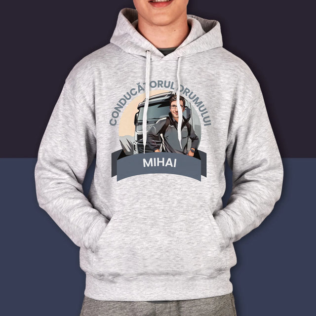 Personajul Tău: Conducătorul Drumului - Hanorac Cu Glugă Pentru Bărbați