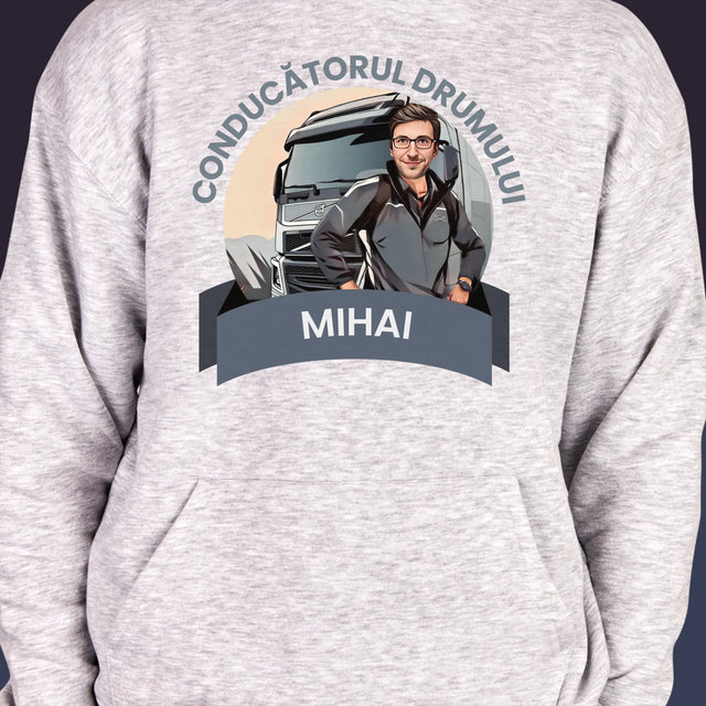 Personajul Tău: Conducătorul Drumului - Hanorac Cu Glugă Pentru Bărbați