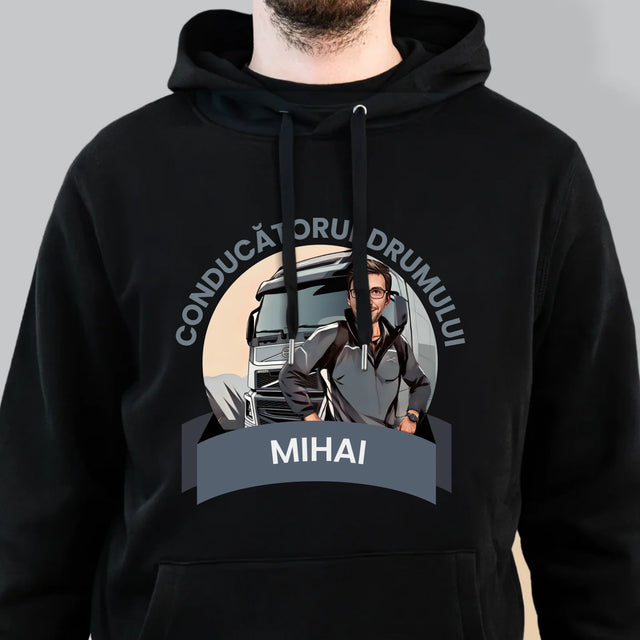 Personajul Tău: Conducătorul Drumului - Hanorac Cu Glugă Pentru Bărbați