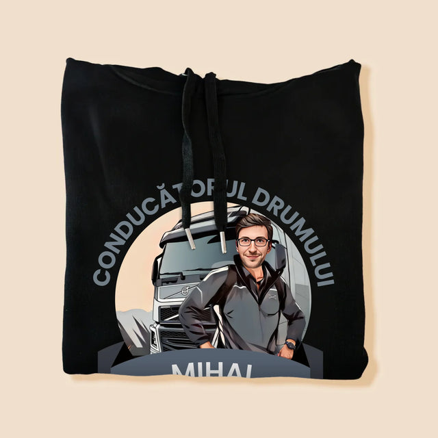 Personajul Tău: Conducătorul Drumului - Hanorac Cu Glugă Pentru Bărbați