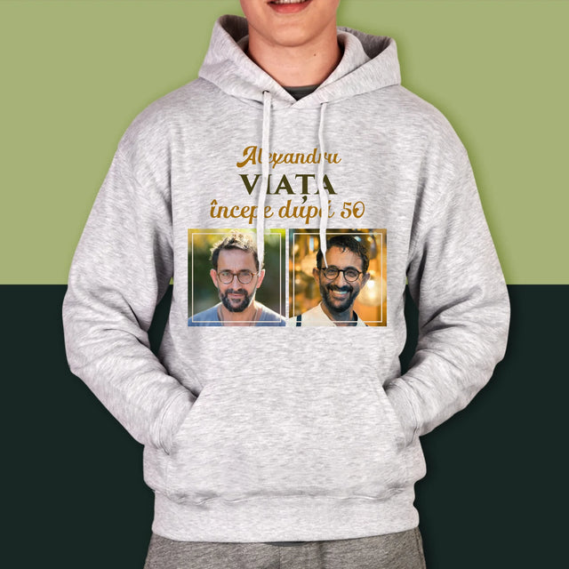 Colaj De Fotografii: Viața Începe După 50 - Hanorac Cu Glugă Pentru Bărbați