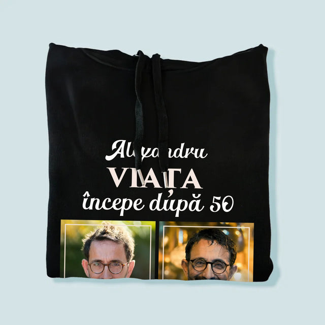 Colaj De Fotografii: Viața Începe După 50 - Hanorac Cu Glugă Pentru Bărbați