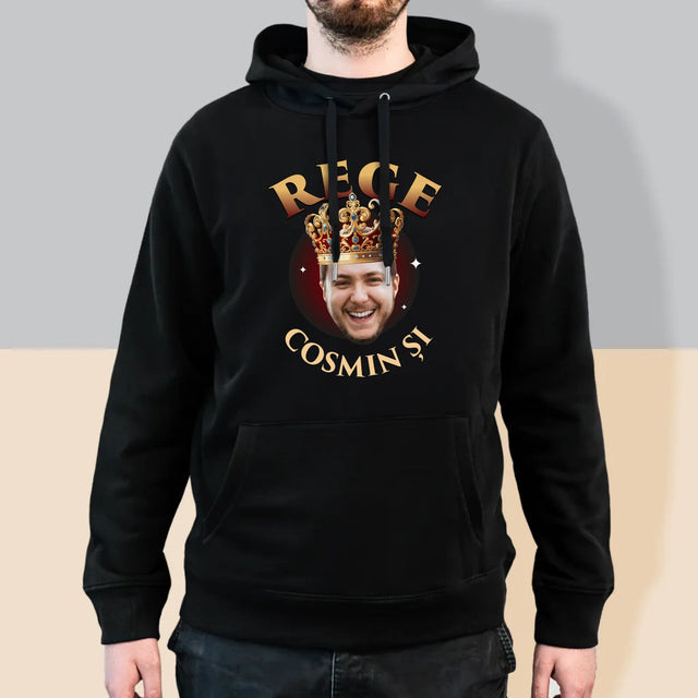 Fotografie Si Semnătură: Rege - Hanorac Cu Glugă Pentru Bărbați