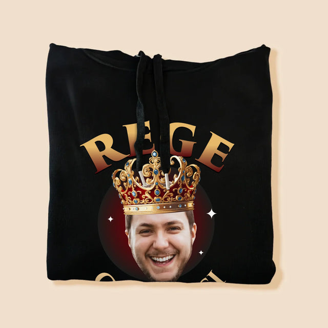 Fotografie Si Semnătură: Rege - Hanorac Cu Glugă Pentru Bărbați