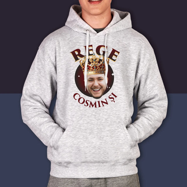 Fotografie Si Semnătură: Rege - Hanorac Cu Glugă Pentru Bărbați