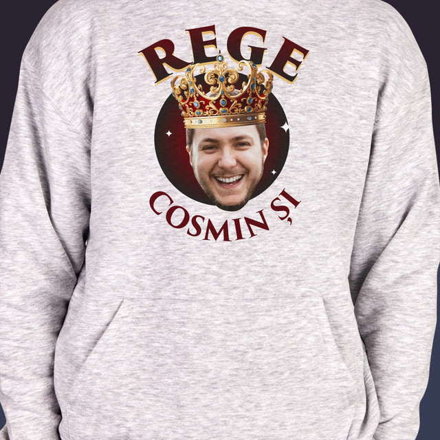 Fotografie Si Semnătură: Rege - Hanorac Cu Glugă Pentru Bărbați