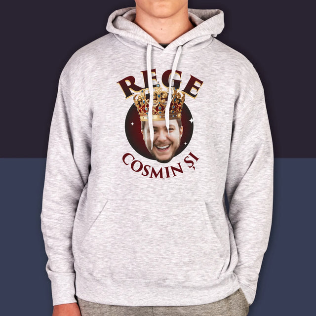 Fotografie Si Semnătură: Rege - Hanorac Cu Glugă Pentru Bărbați