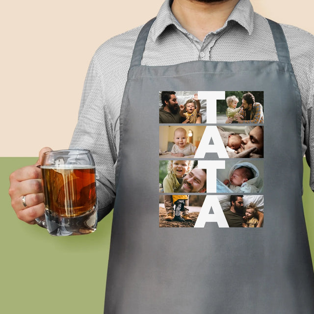 Colaj De Fotografii: Inscripție Tata - Șorț