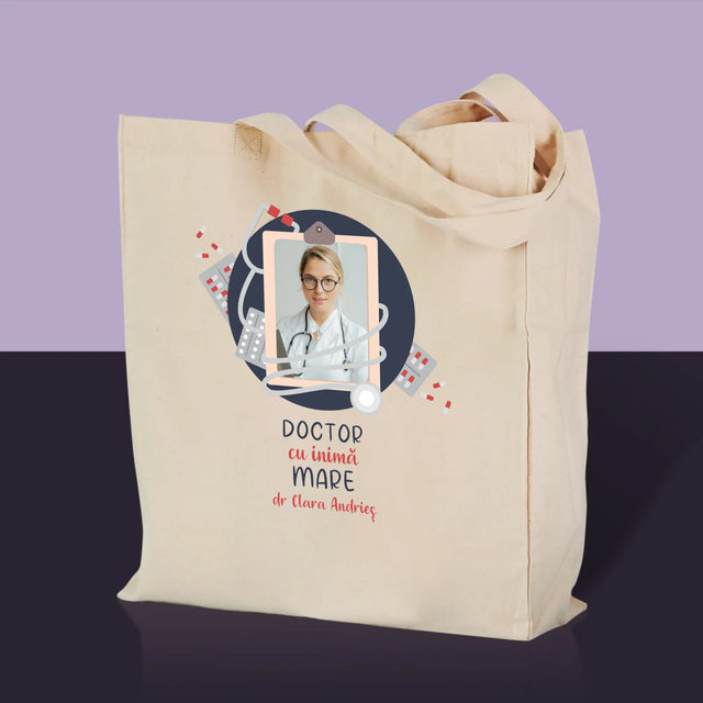 Fotografie Si Semnătură: Medic Cu Inimă Mare - Sacoșă De Pânză