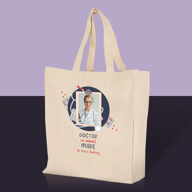 Fotografie Si Semnătură: Medic Cu Inimă Mare - Sacoșă De Pânză