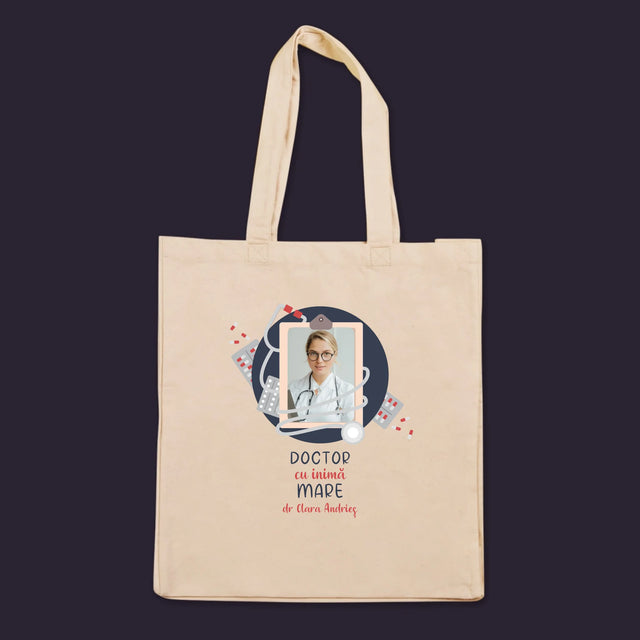 Fotografie Si Semnătură: Medic Cu Inimă Mare - Sacoșă De Pânză