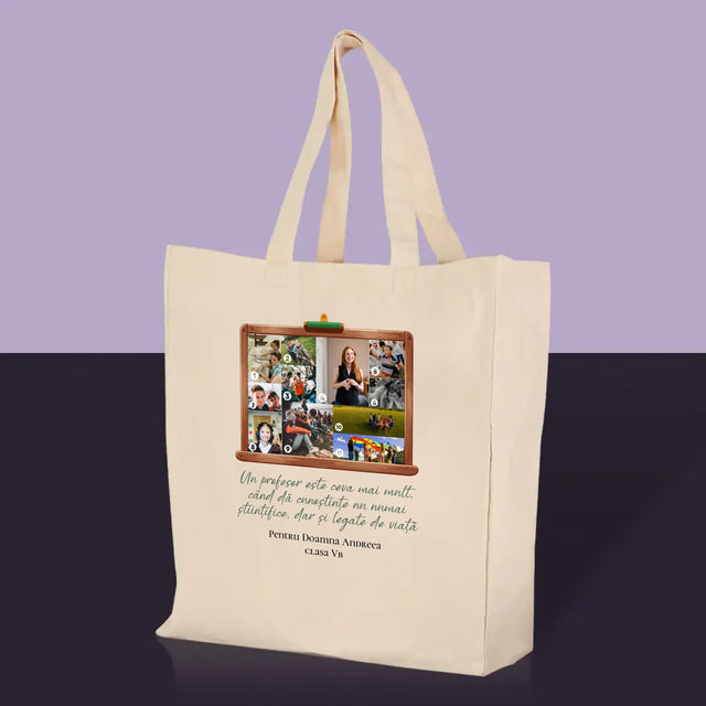 Formă Din Fotografii: Profesorul E Ceva Mai Mult - Sacoșă De Pânză