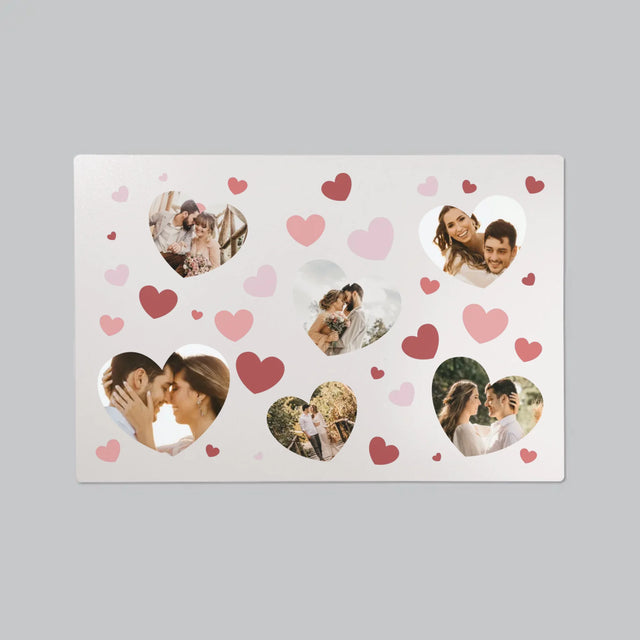 Colaj De Fotografii: Inime Fotofrafii - Mapa De Birou