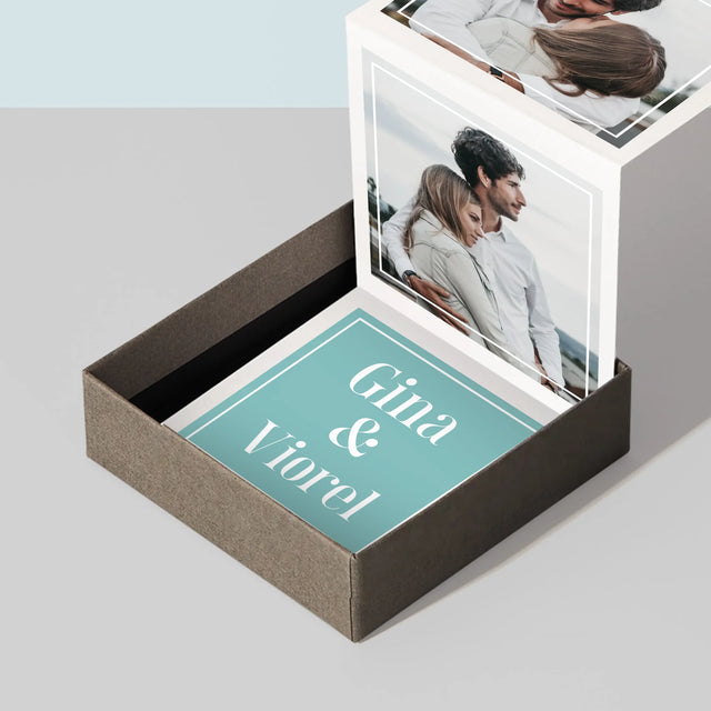 Colaj De Fotografii: Cuplu Nume - Set De Fotografii Pliante