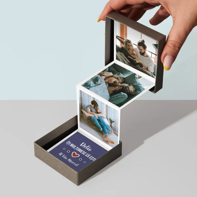 Colaj De Fotografii: Mulțumesc Că Ești - Set De Fotografii Pliante