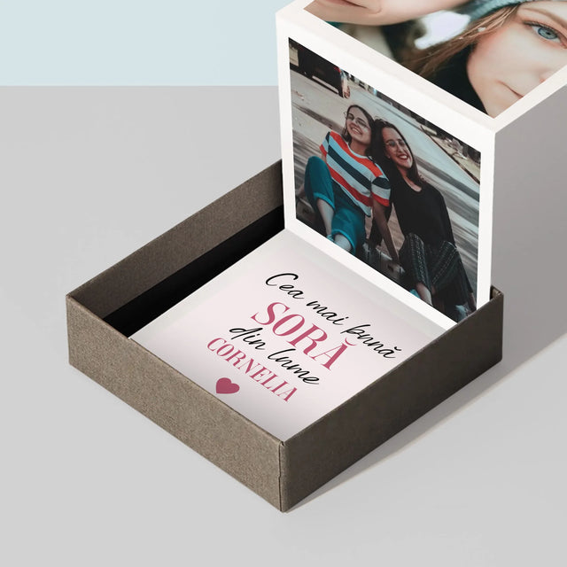 Colaj De Fotografii: Cea Mai Bună Soră Din Lume - Set De Fotografii Pliante