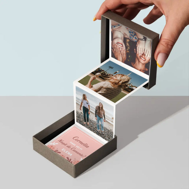 Colaj De Fotografii: Cerere La Nașă De Cununie - Set De Fotografii Pliante