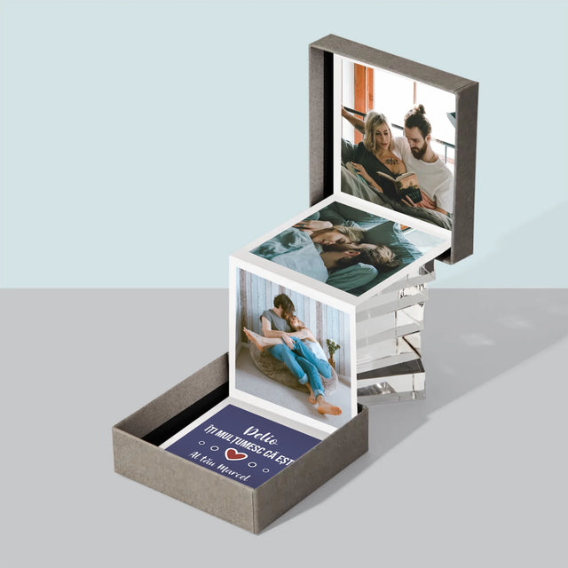 Colaj De Fotografii: Mulțumesc Că Ești - Set De Fotografii Pliante