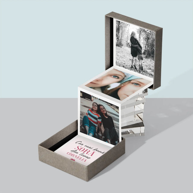 Colaj De Fotografii: Cea Mai Bună Soră Din Lume - Set De Fotografii Pliante