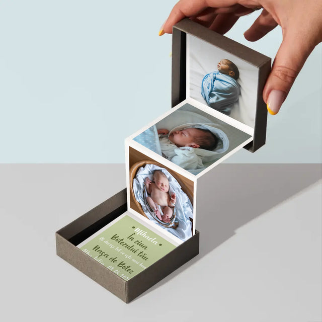 Colaj De Fotografii: Cu Prilejul Sfântului Botez - Set De Fotografii Pliante