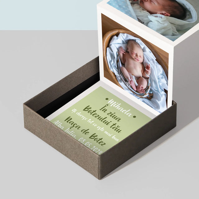 Colaj De Fotografii: Cu Prilejul Sfântului Botez - Set De Fotografii Pliante