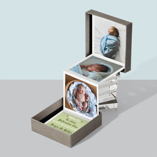 Colaj De Fotografii: Cu Prilejul Sfântului Botez - Set De Fotografii Pliante