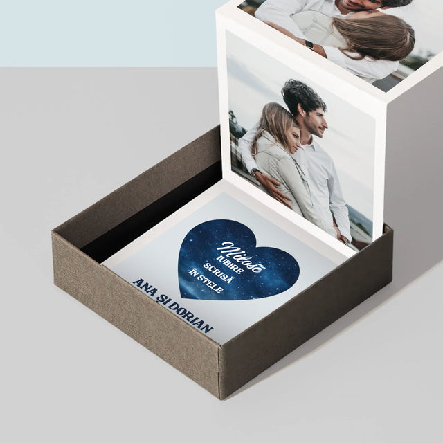 Colaj De Fotografii: Iubire Scrisă În Stele - Set De Fotografii Pliante