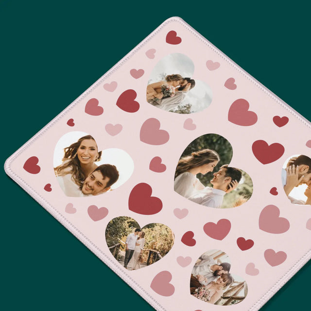 Colaj foto: Hearts - Mouse Pad | RO