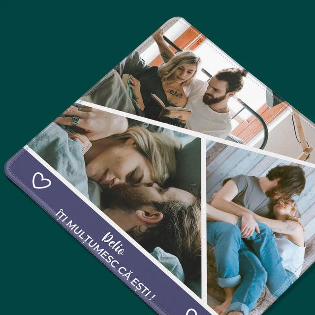 Colaj foto: Vă mulțumim că sunteți aici - Mouse Pad | RO