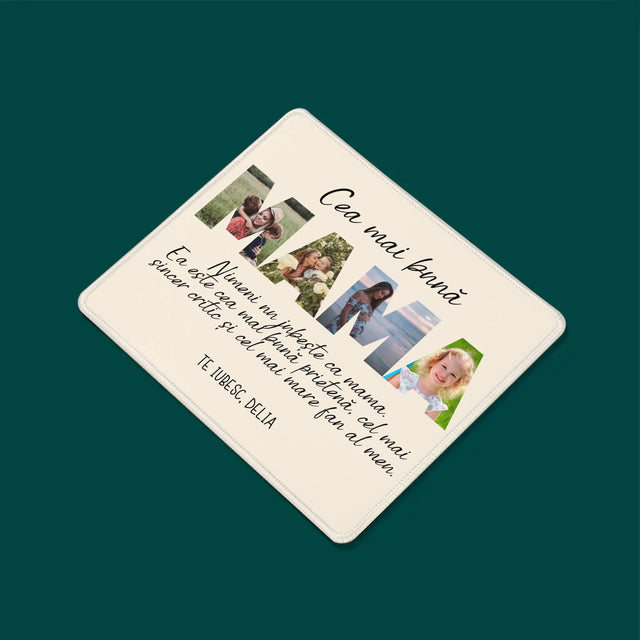 Fotografie Si Semnătură: Te Iubim Mamo - Mouse Pad