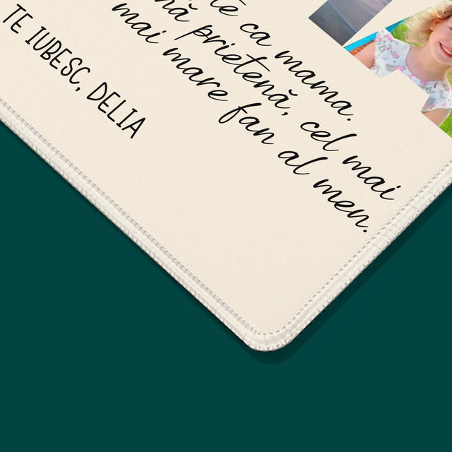 Fotografie Si Semnătură: Te Iubim Mamo - Mouse Pad