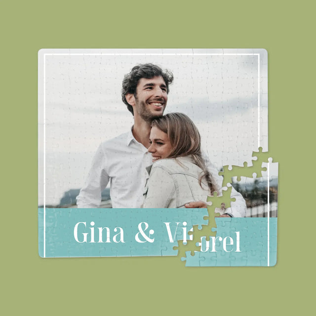 Colaj De Fotografii: Cuplu Nume - Puzzle