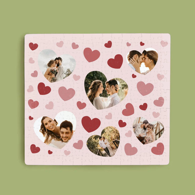 Colaj De Fotografii: Inime Fotofrafii - Puzzle