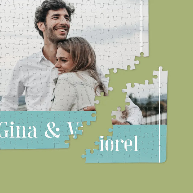 Colaj De Fotografii: Cuplu Nume - Puzzle