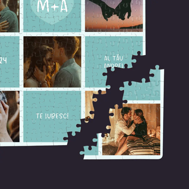 Colaj De Fotografii: Te Iubesc Inițiale - Puzzle